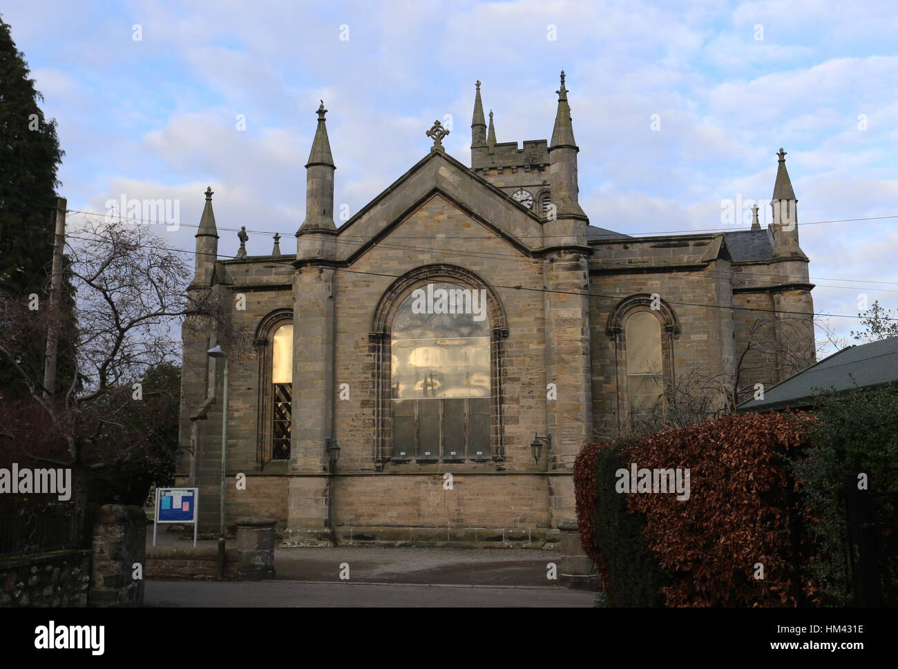 Exterior of Errol Parish Church Scotland January 2017 Stock Photo