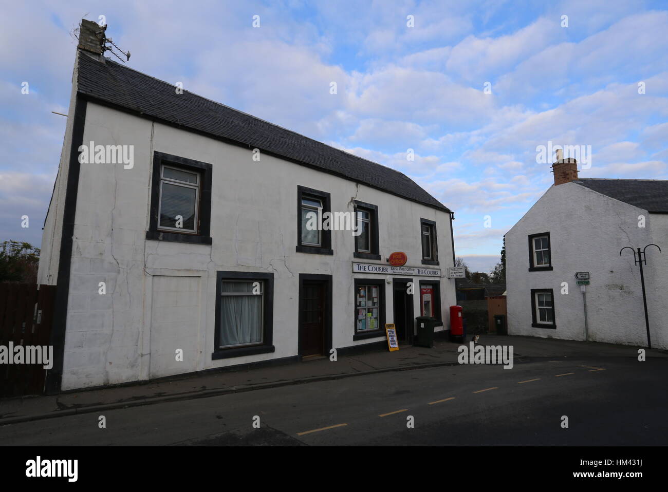 Exterior of Errol Post Office Scotland January 2017 Stock Photo