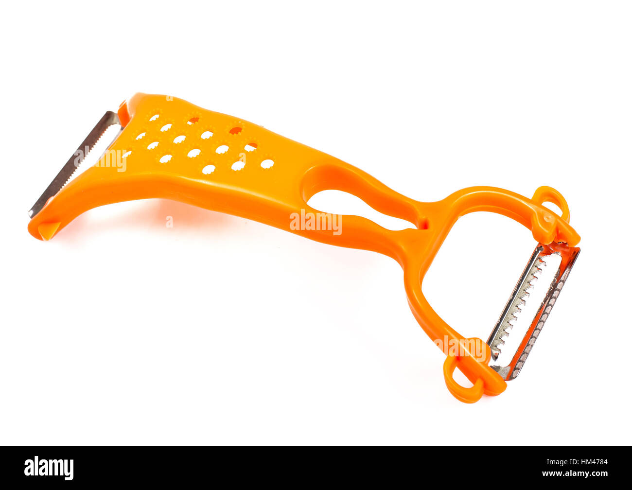 Plastic orange peeler Stock Photo