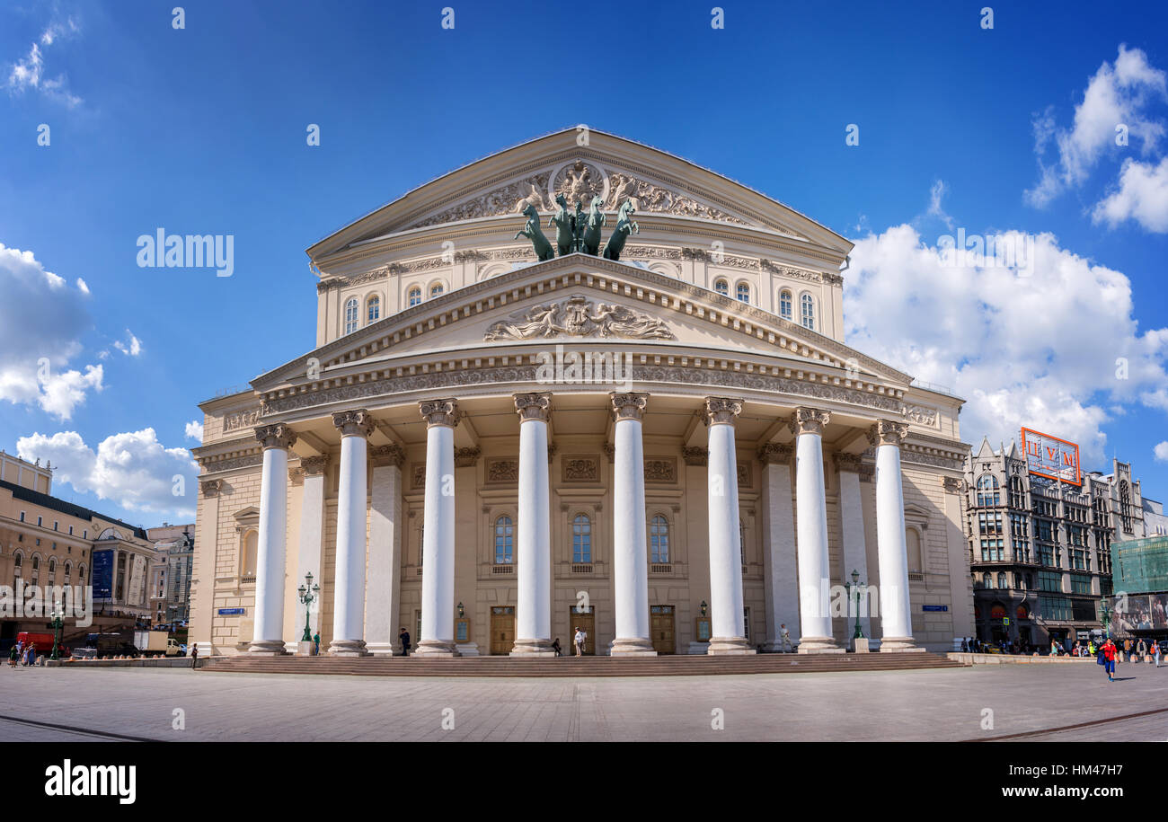 Bolshoi theatre in Moscow, Russia Stock Photo