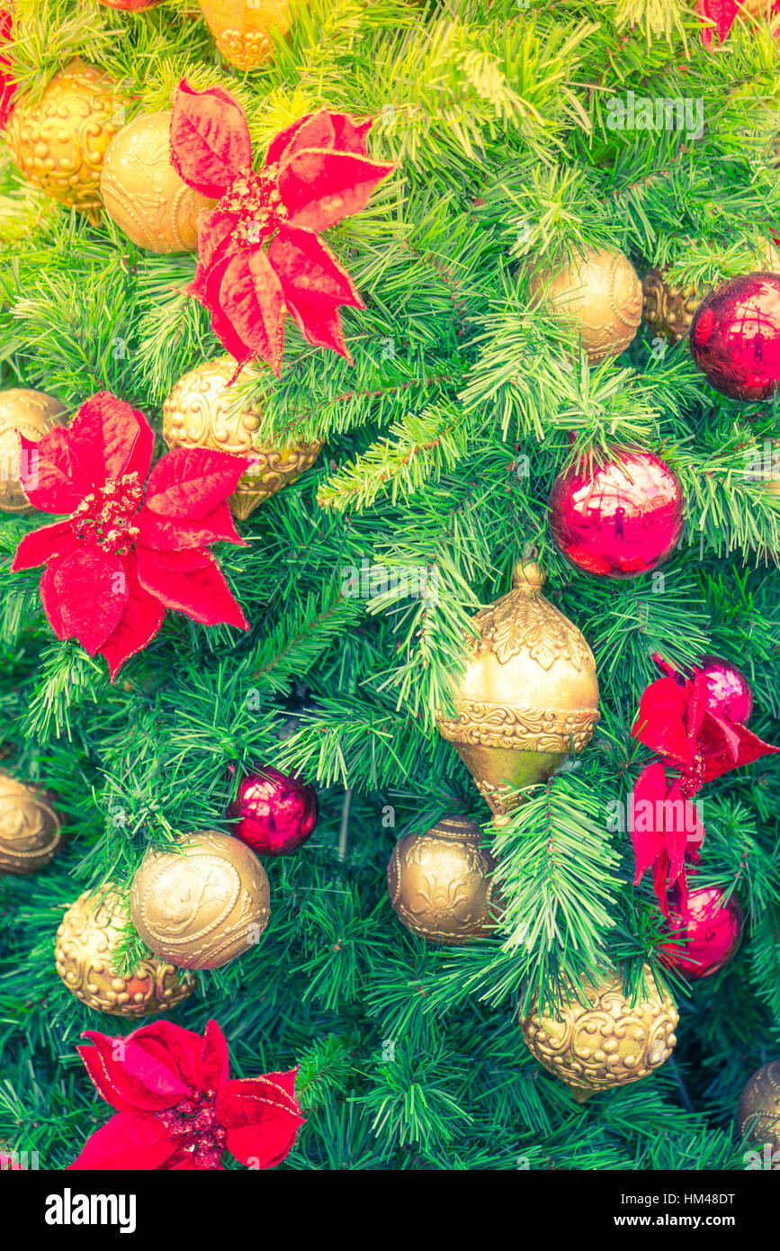 Christmas tree and decorations Stock Photo Alamy