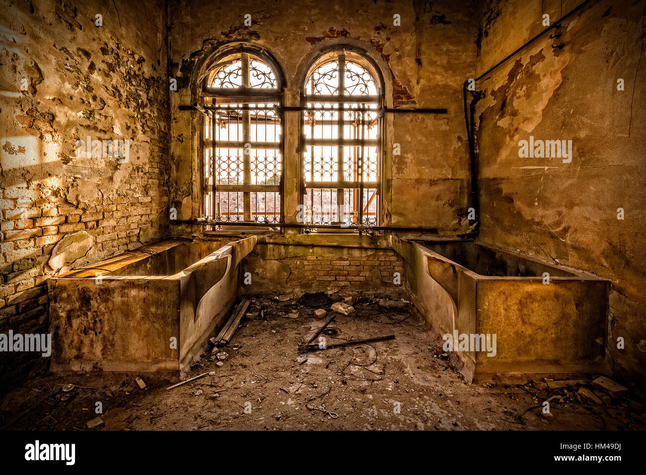 Italy Veneto Venice  Poveglia  the deserted island Stock Photo
