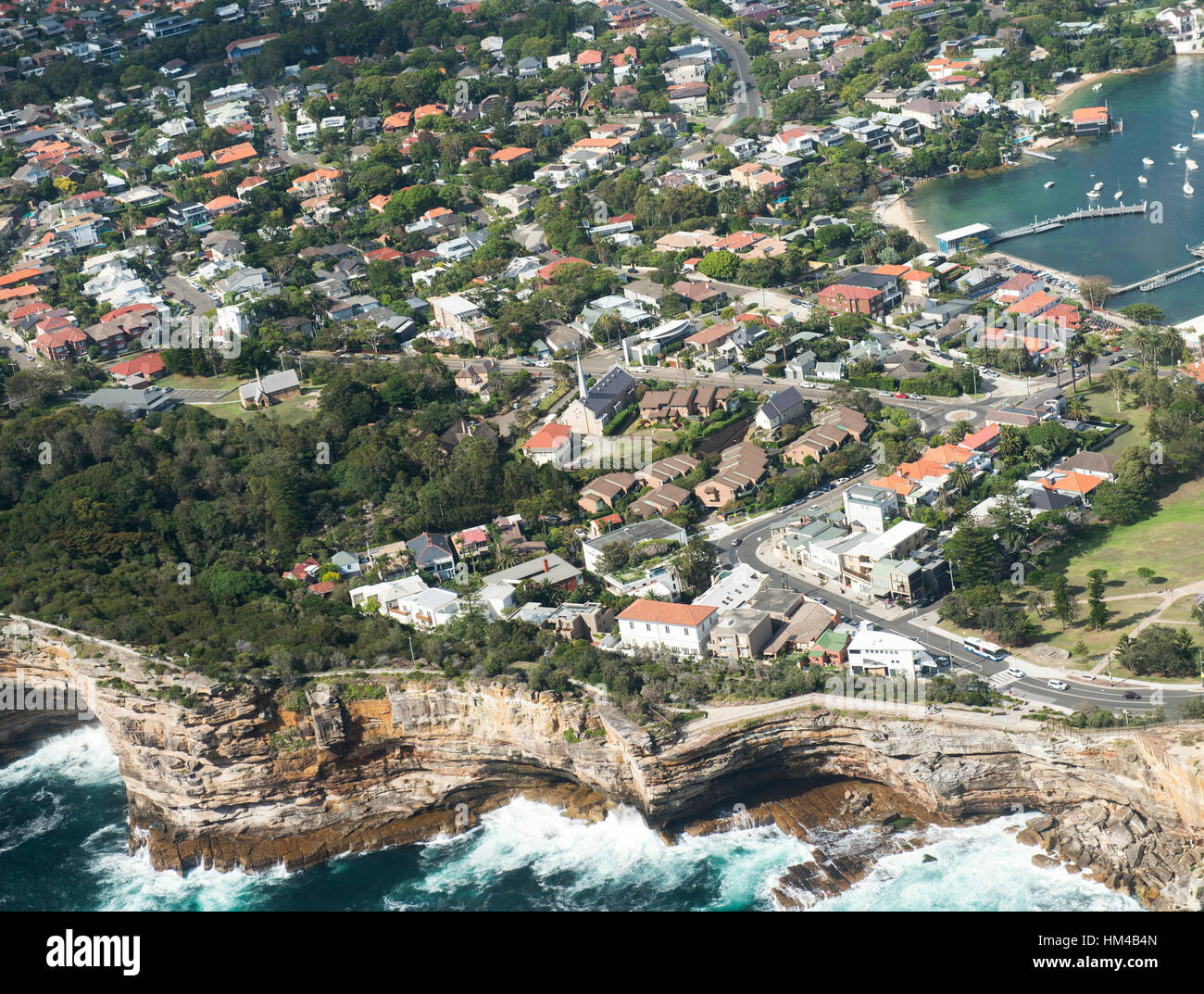 Eastern Sydney from the air, New South Wales Australia Stock Photo