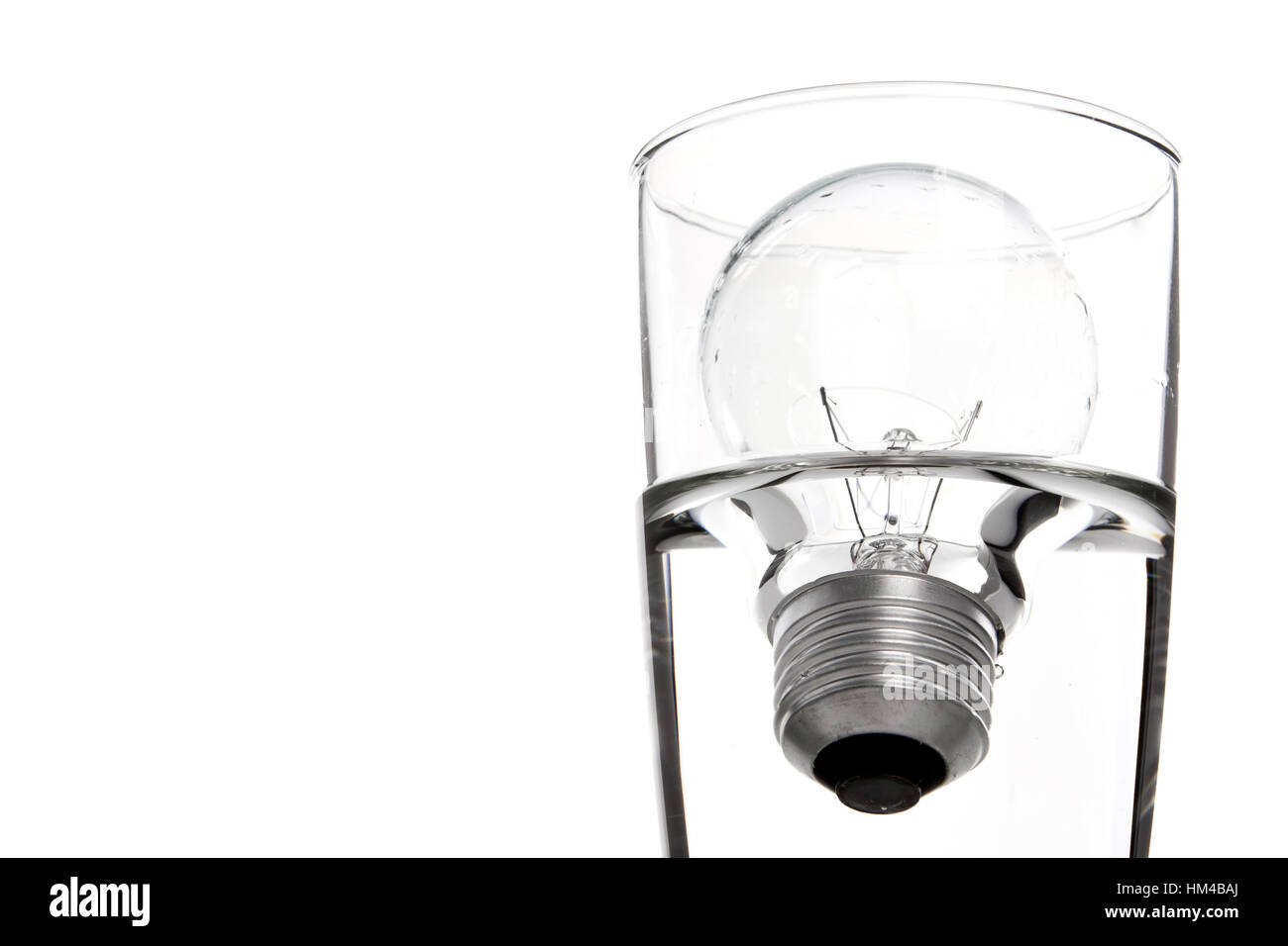 Bulb in glass Stock Photo Alamy