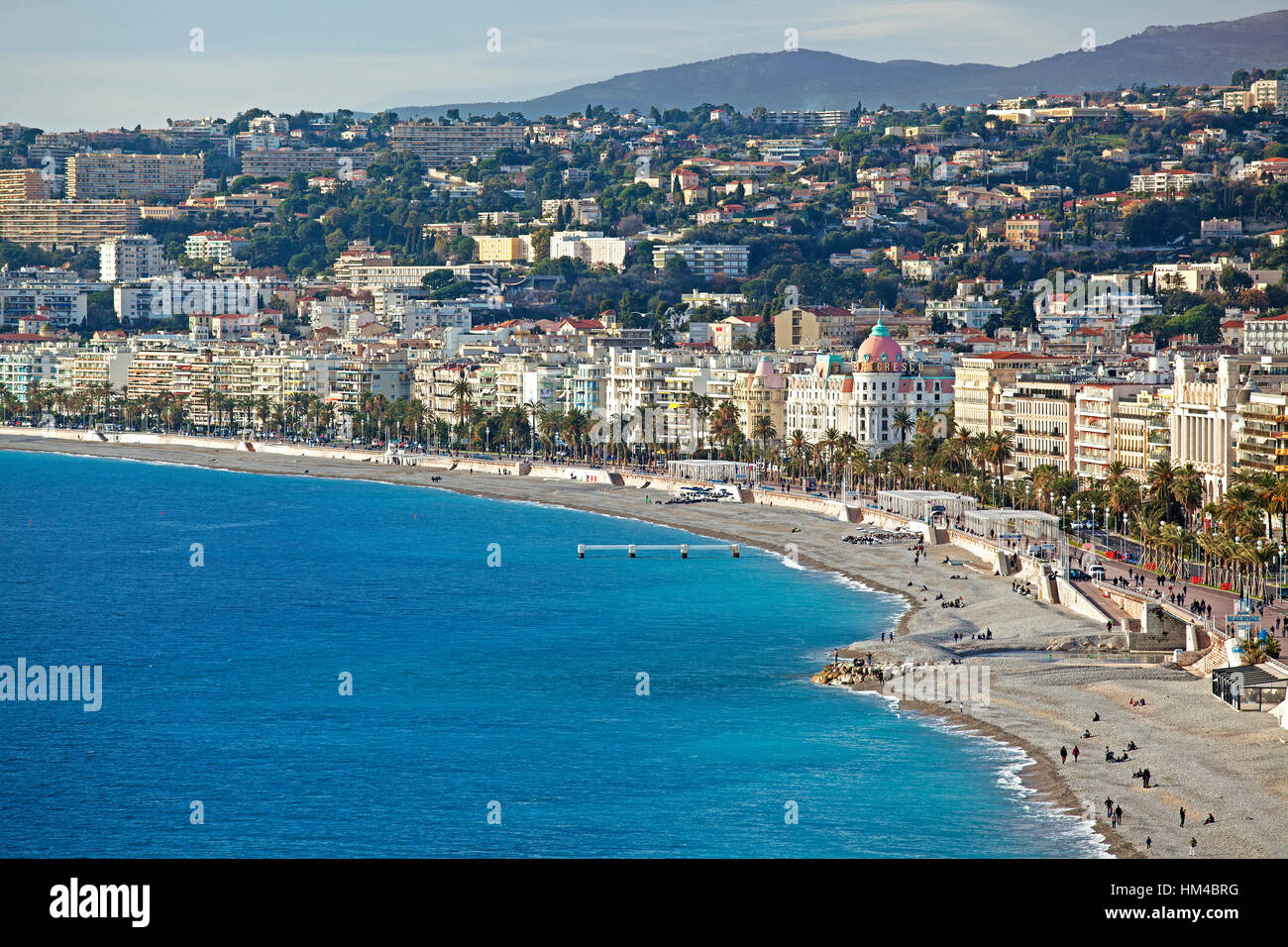 Nice, Promenade des Anglais, Nice, Cote d'Azur, France Stock Photo