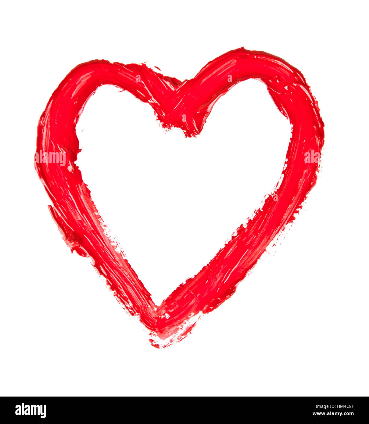 Red heart isolated on a white background Stock Photo - Alamy
