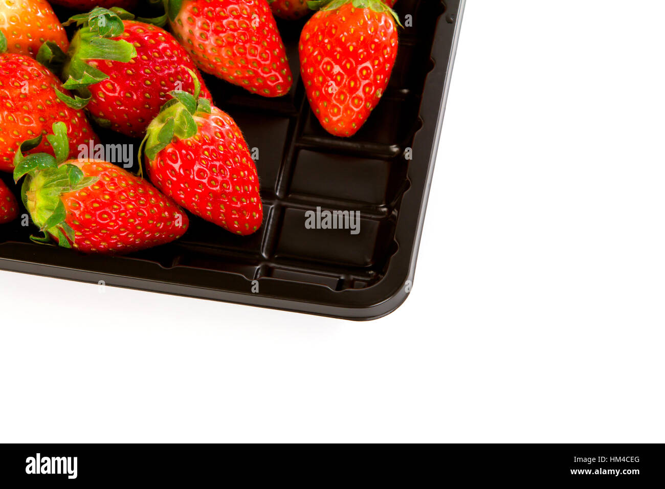 Fresh strawberries isolated on white background Stock Photo - Alamy
