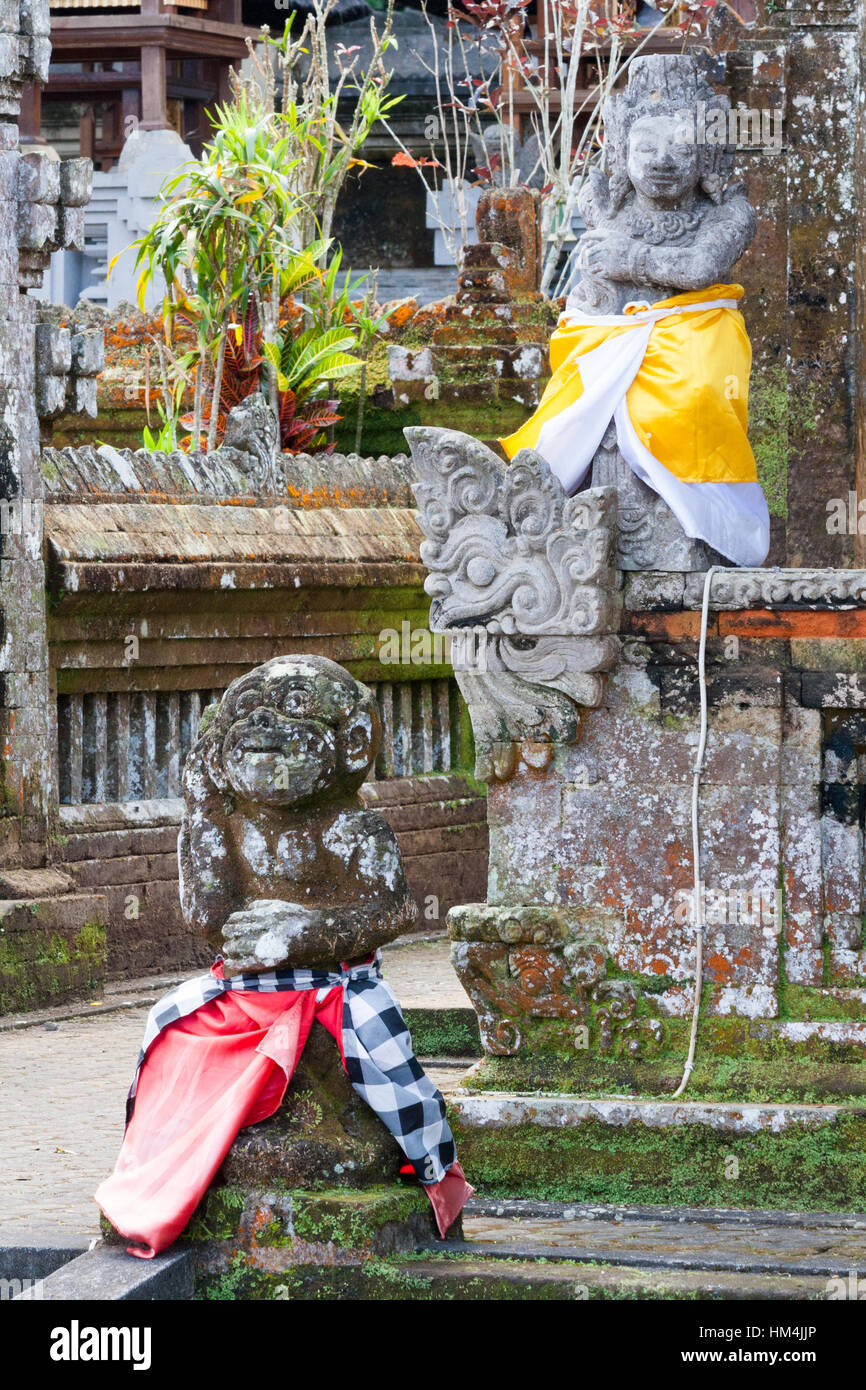 Shrines outside a Hindu temple in Bali, Indonesia Stock Photo