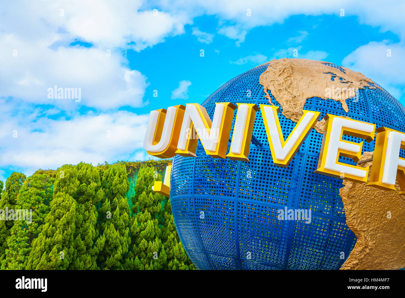 OSAKA, JAPAN - December 1, 2015: Universal Studios Japan (USJ ...