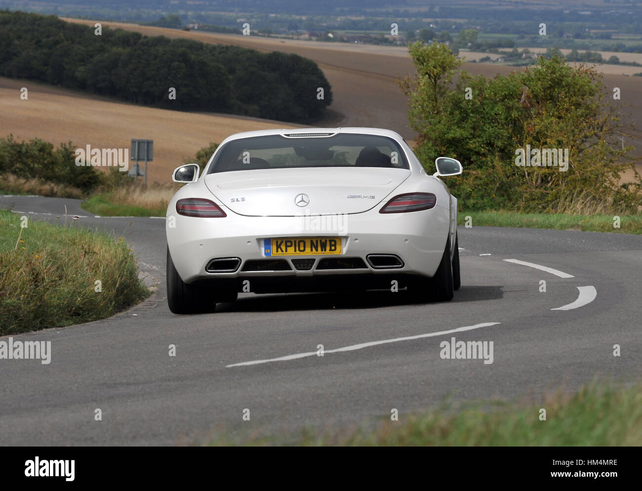 2010 Mercedes Amg Sls German Super Car With Gull Wing Doors Stock