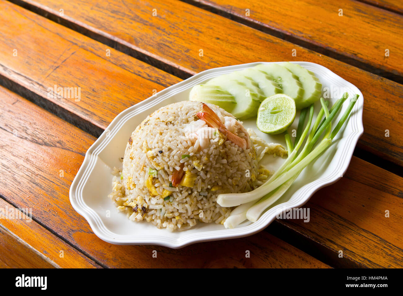 Seafood fried rice Stock Photo - Alamy
