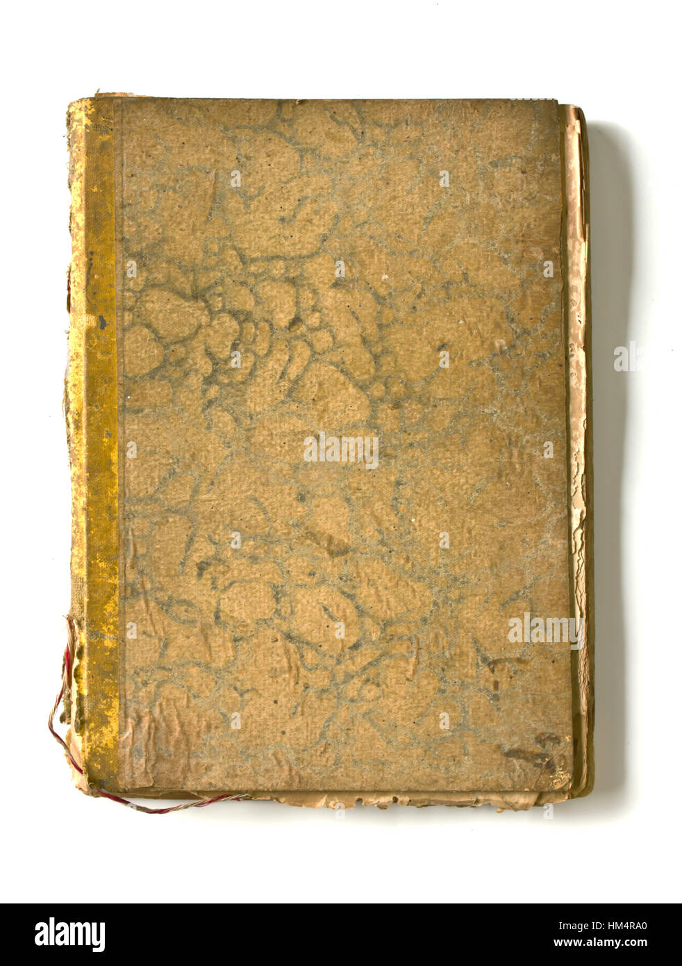 Old book isolated on white background Stock Photo - Alamy