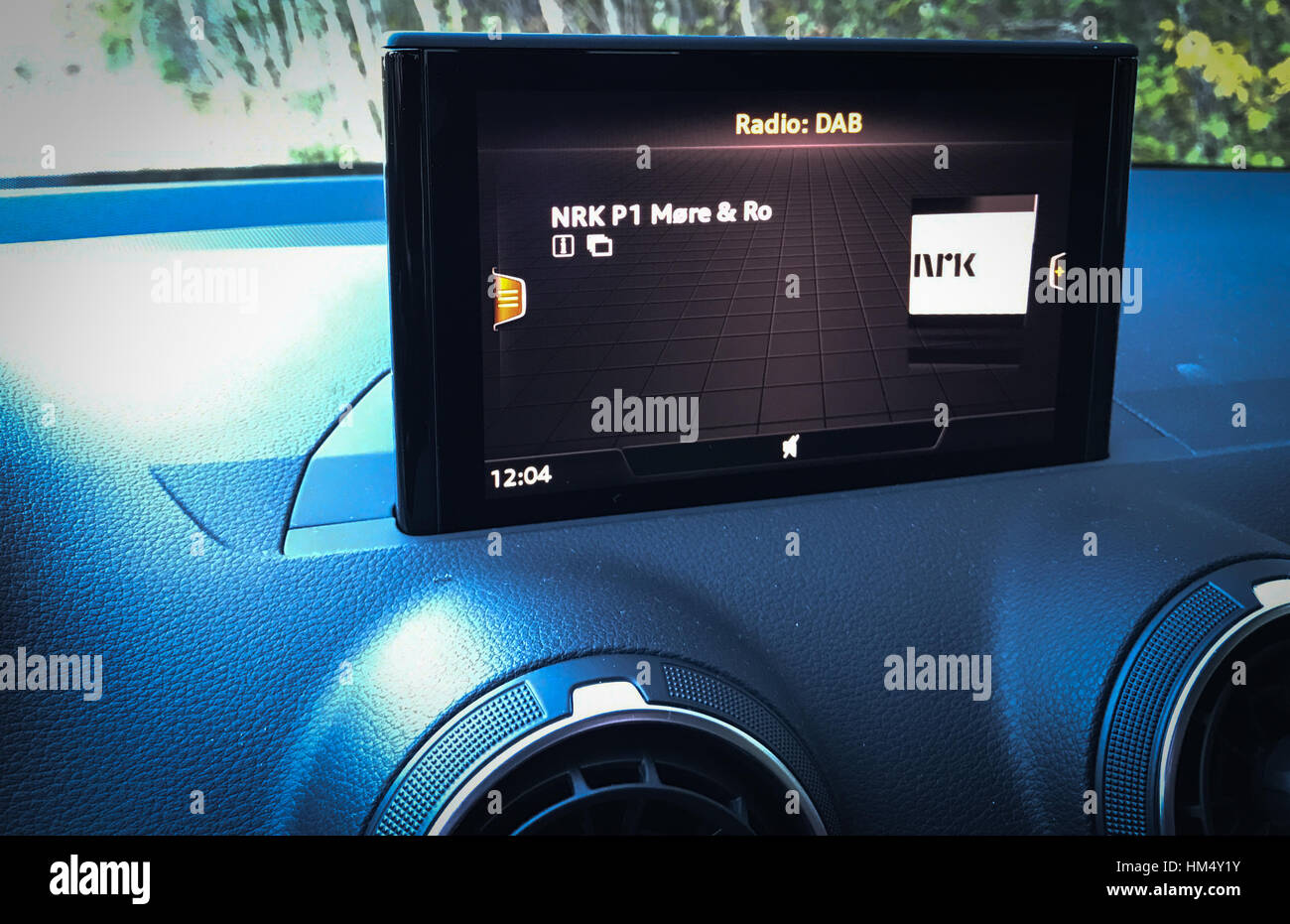 Audi Q2 infotainment screen Stock Photo - Alamy