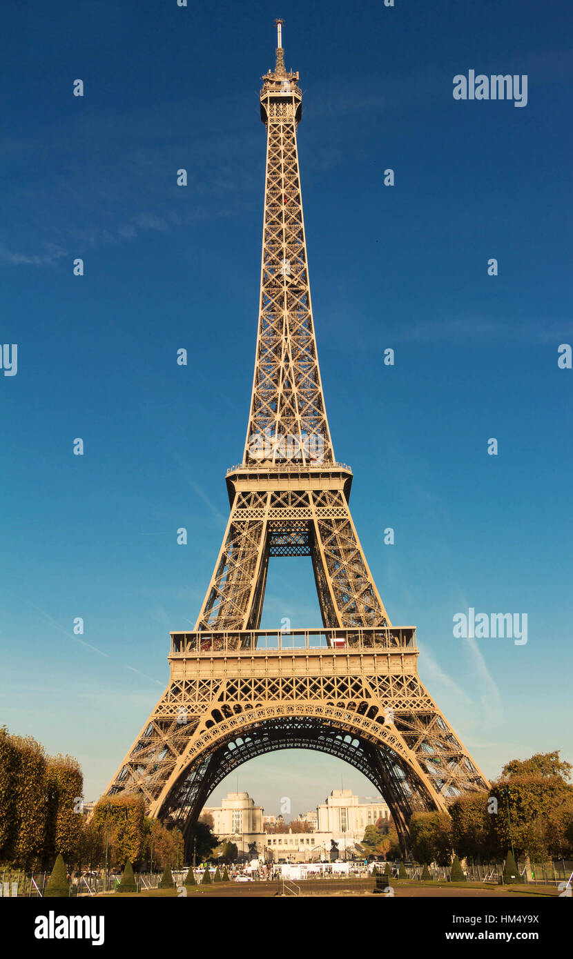 The Eiffel tower is one of the most visited monuments in the world