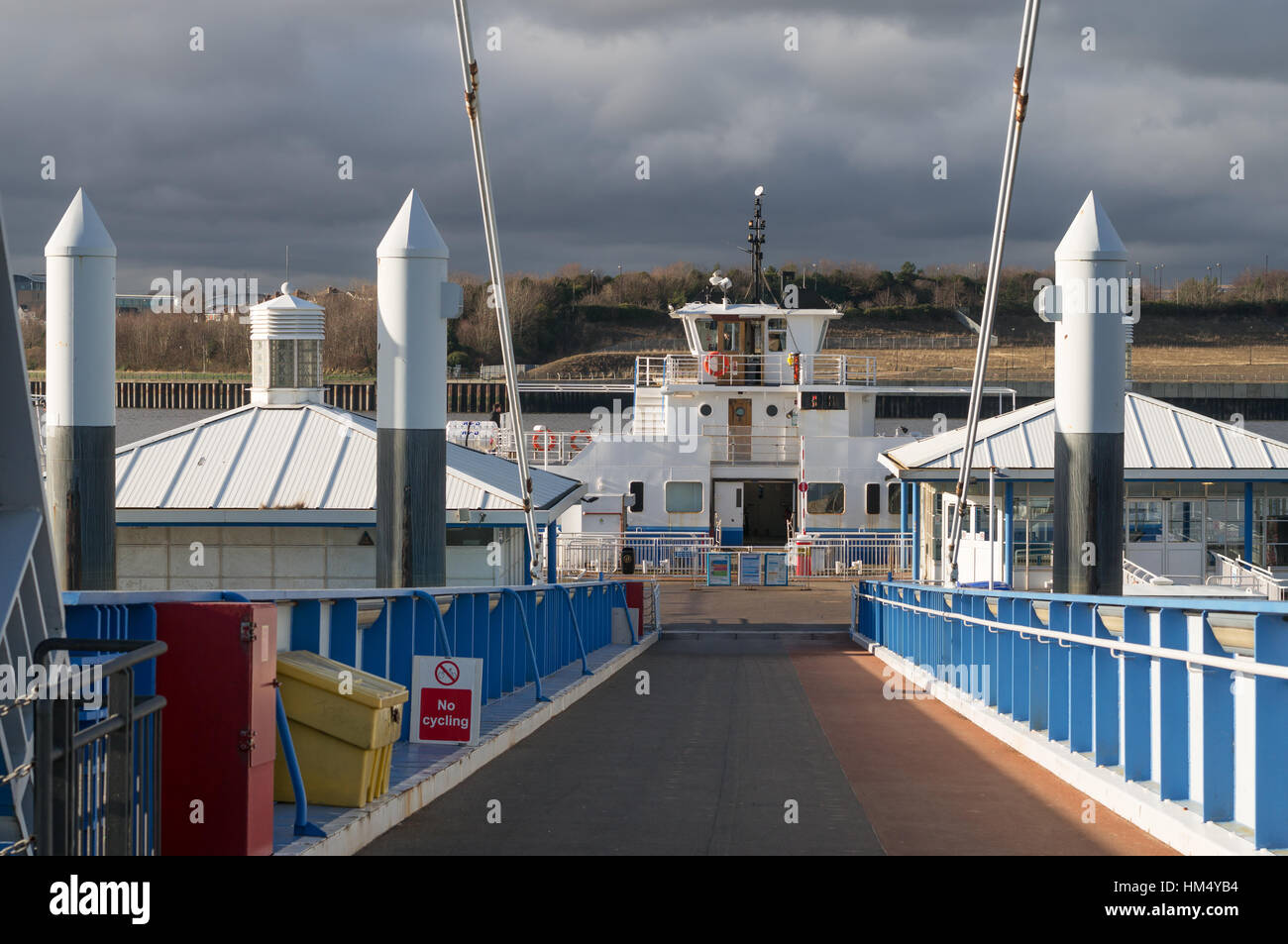 South Shields ferry landing, north east England, UK Stock Photo