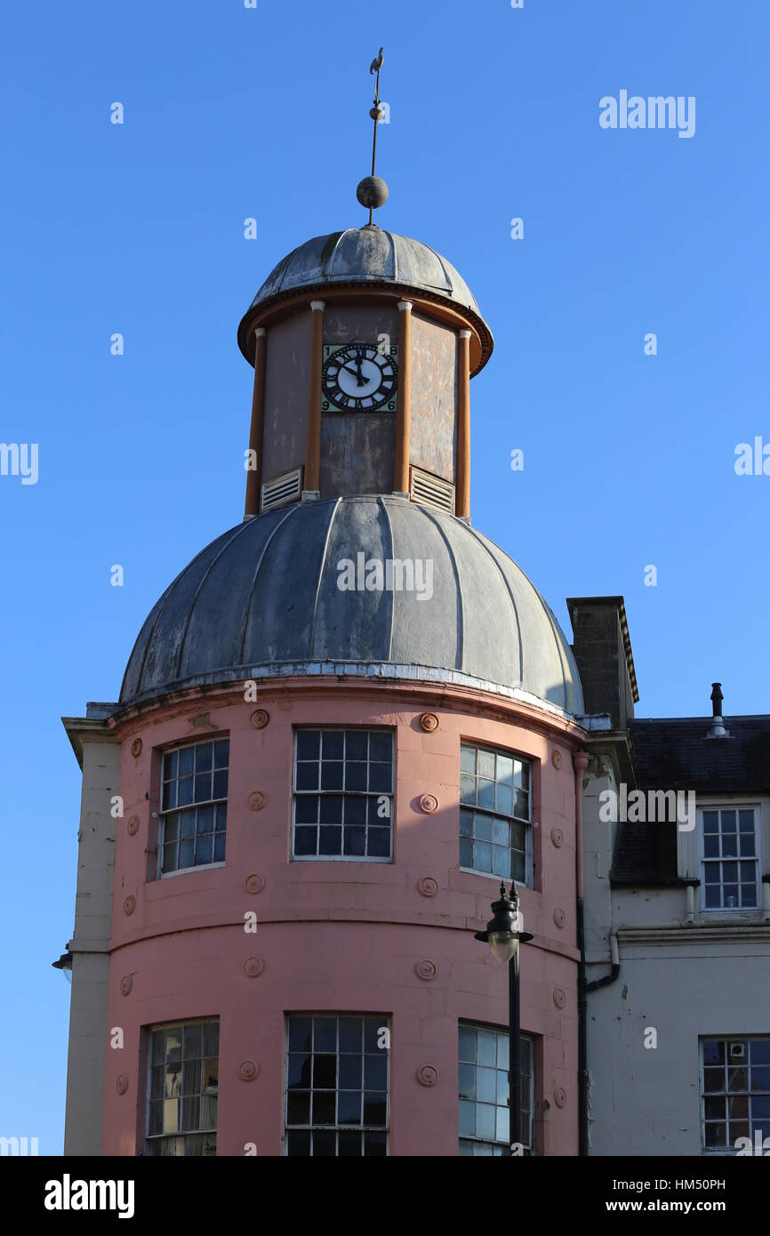 Domed clock tower Cupar Scotland  January 2017 Stock Photo