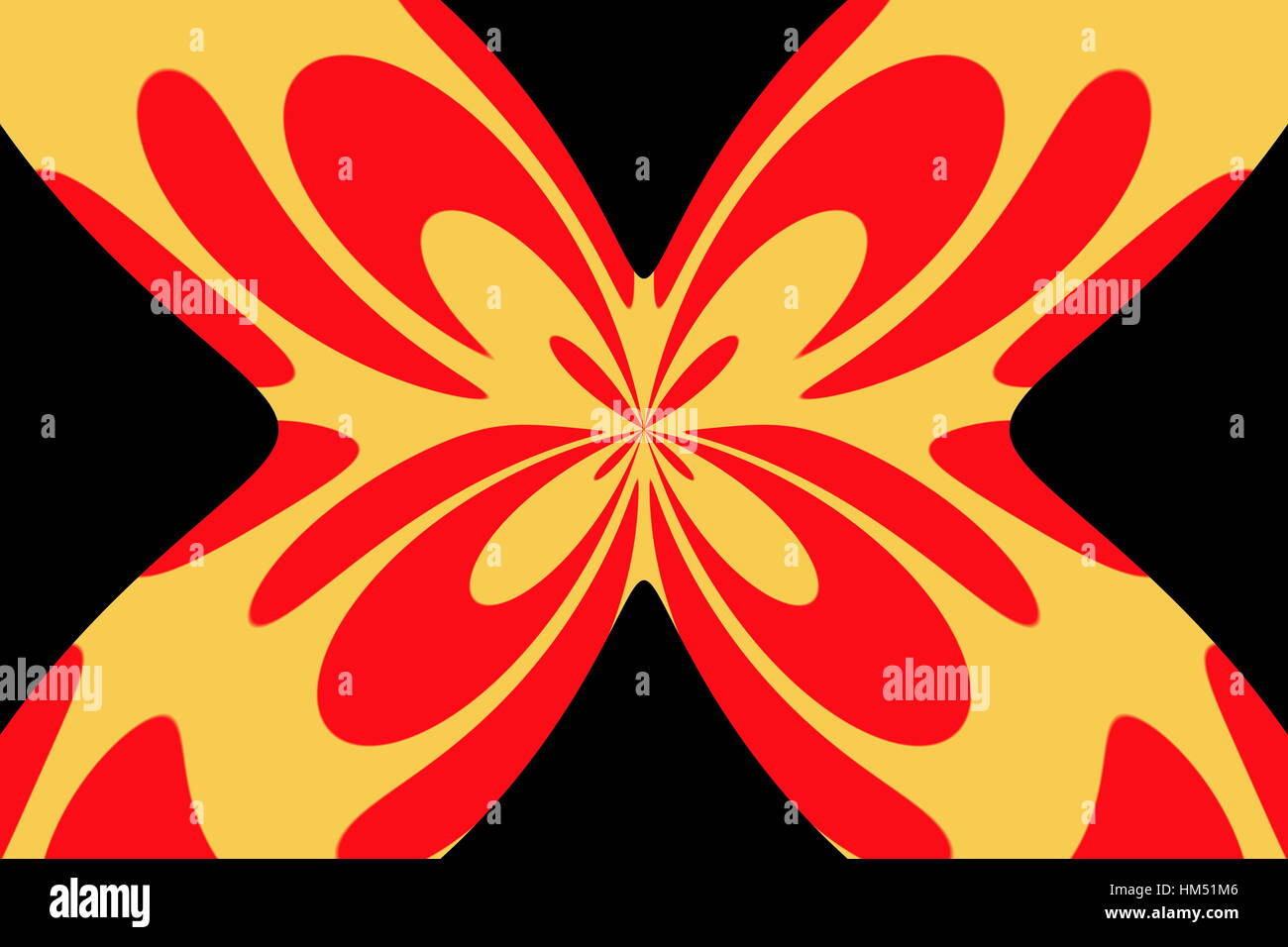 Illustration of an abstract butterfly Stock Photo - Alamy