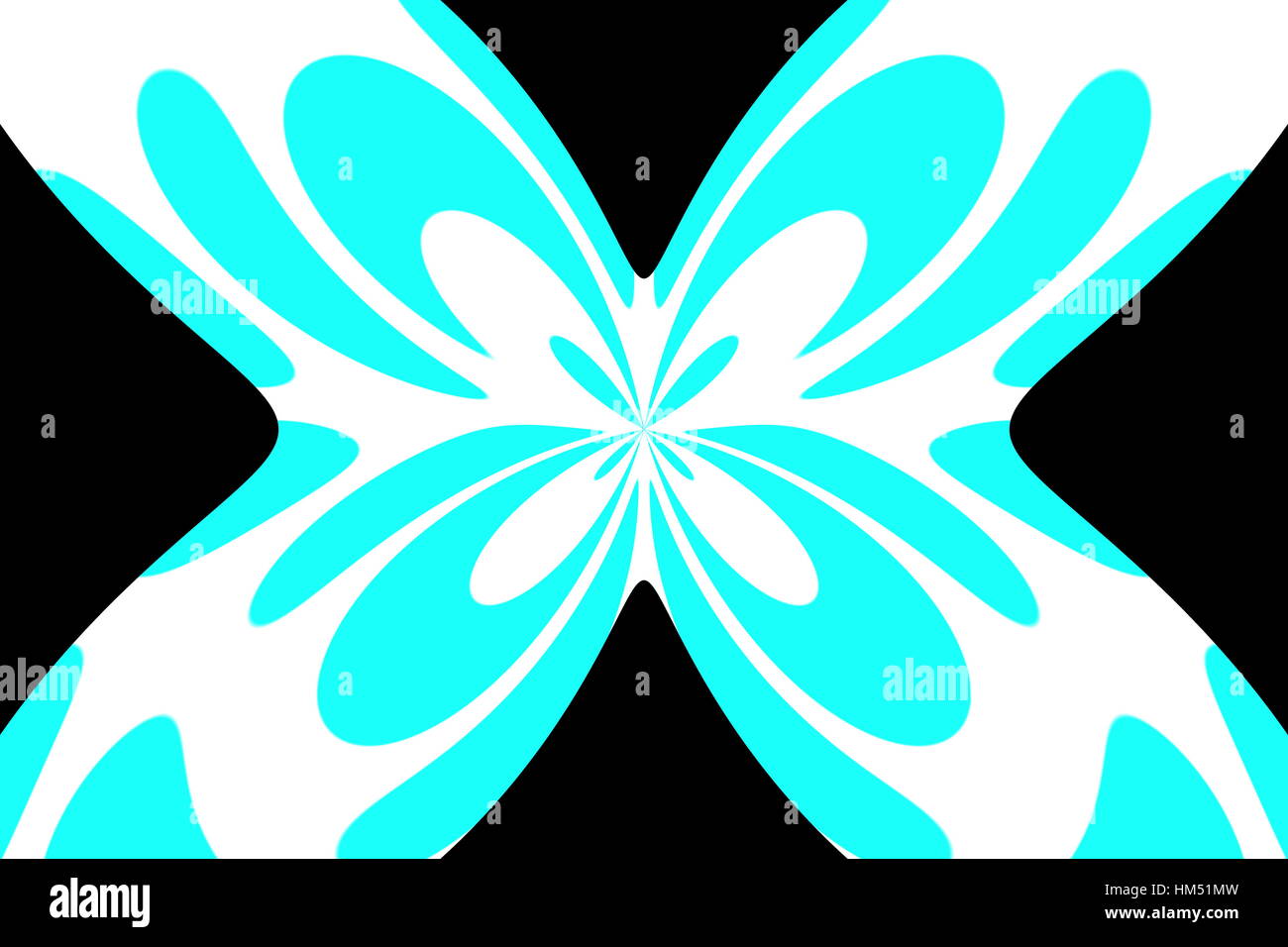 Illustration of an abstract butterfly Stock Photo