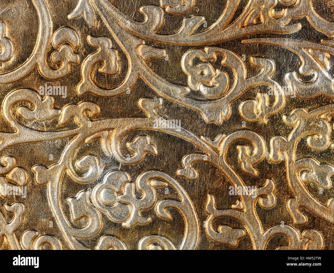 Gold Leather Wallpaper