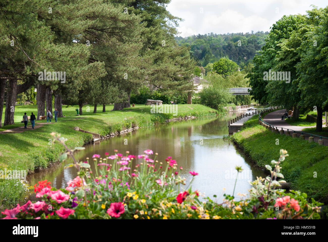 'Nantes Brest canal' Brittany France, Stock Photo