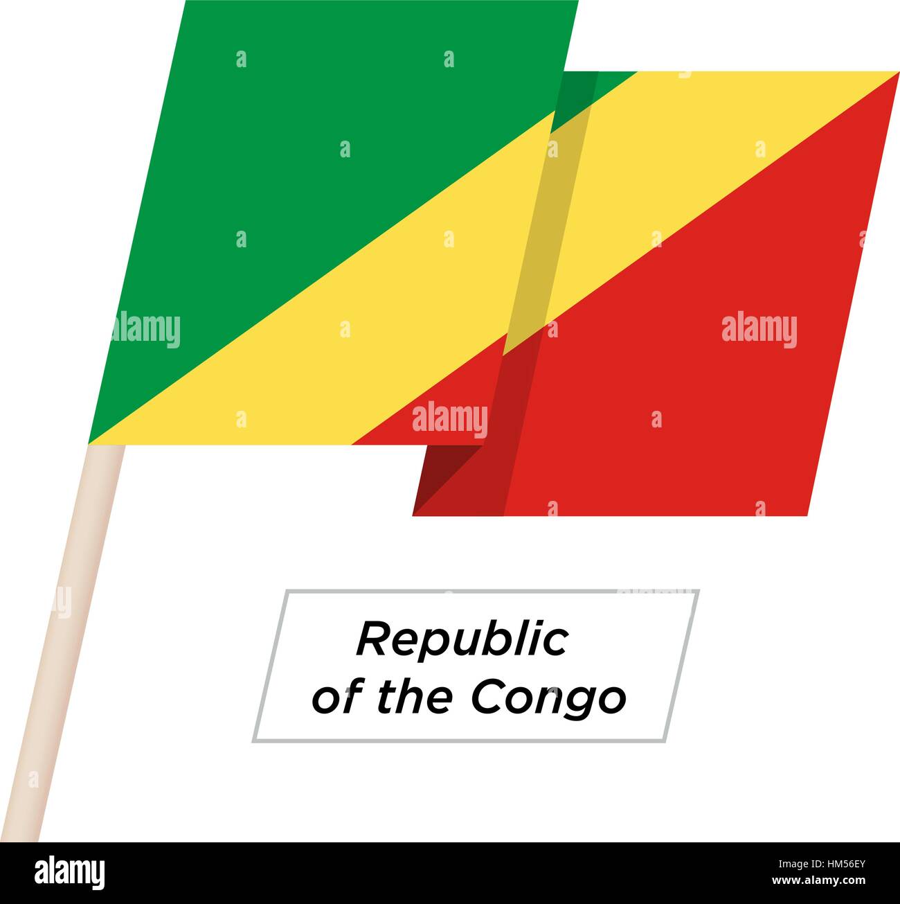 National flag republic congo Stock Vector Images - Alamy