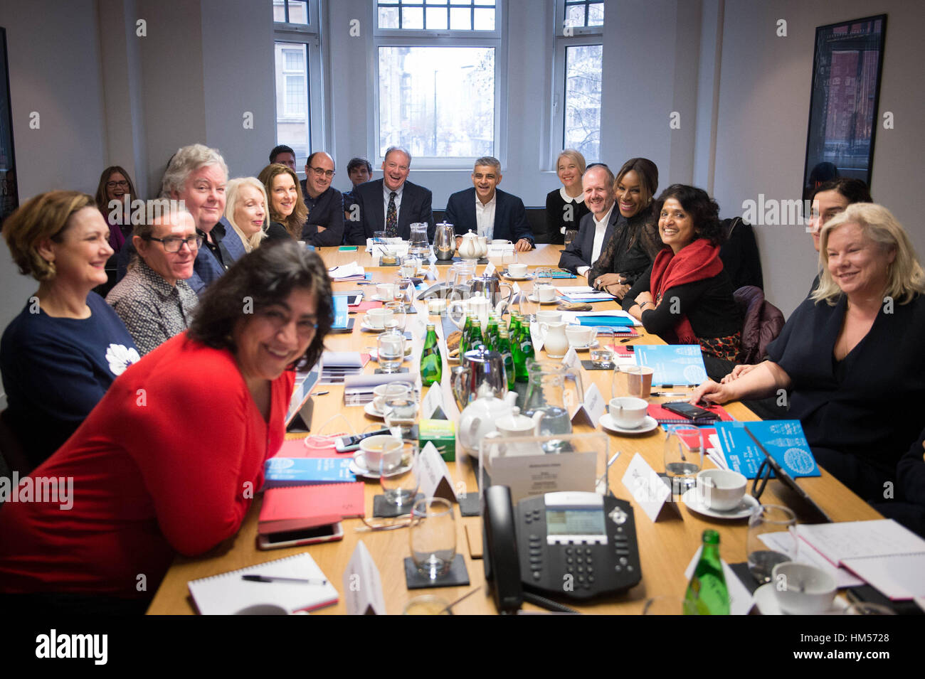 Mayor of London Sadiq Khan visits the special effects company Double Negative in central London