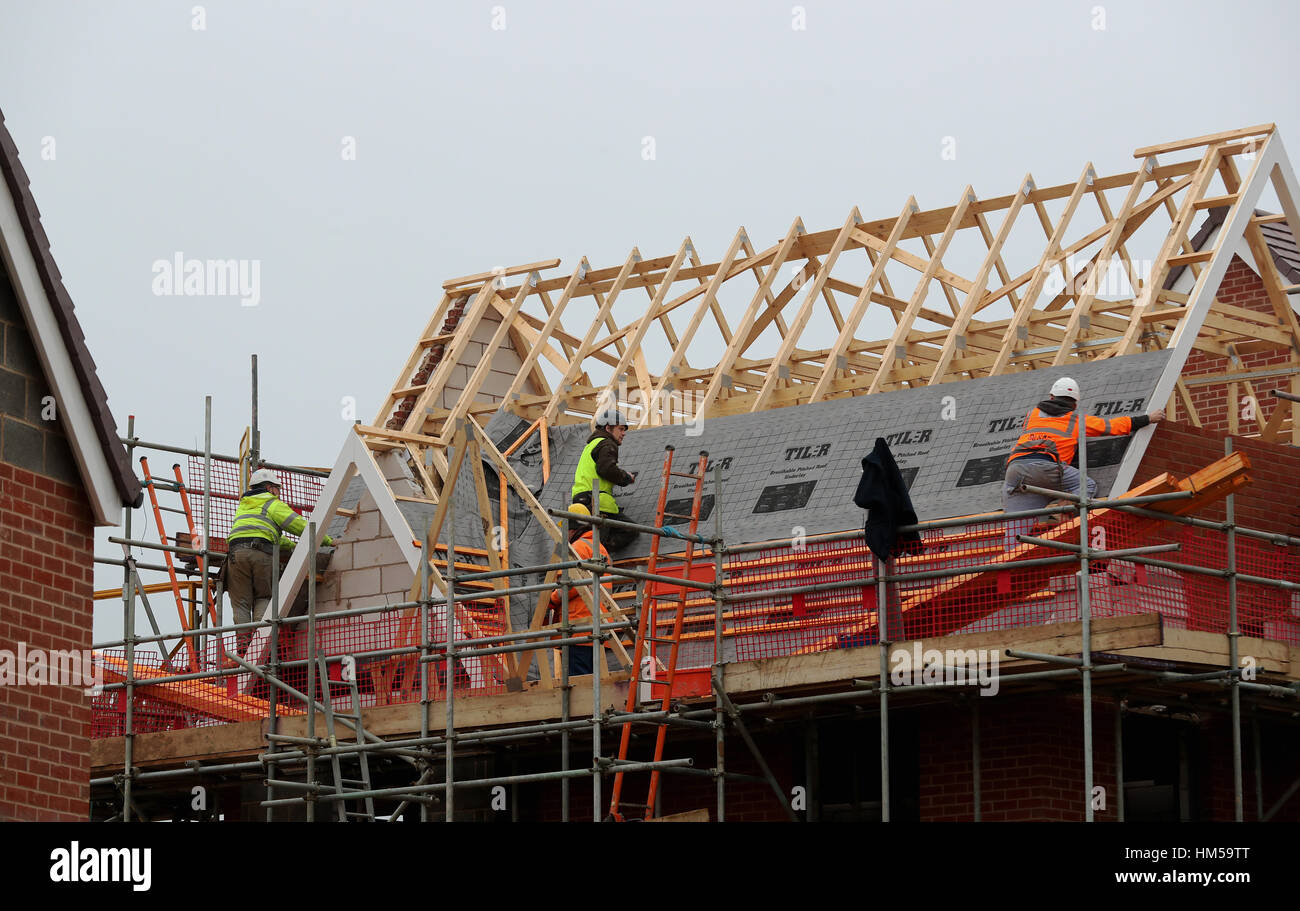 A general view of new homes being built on the Ebbsfleet Valley