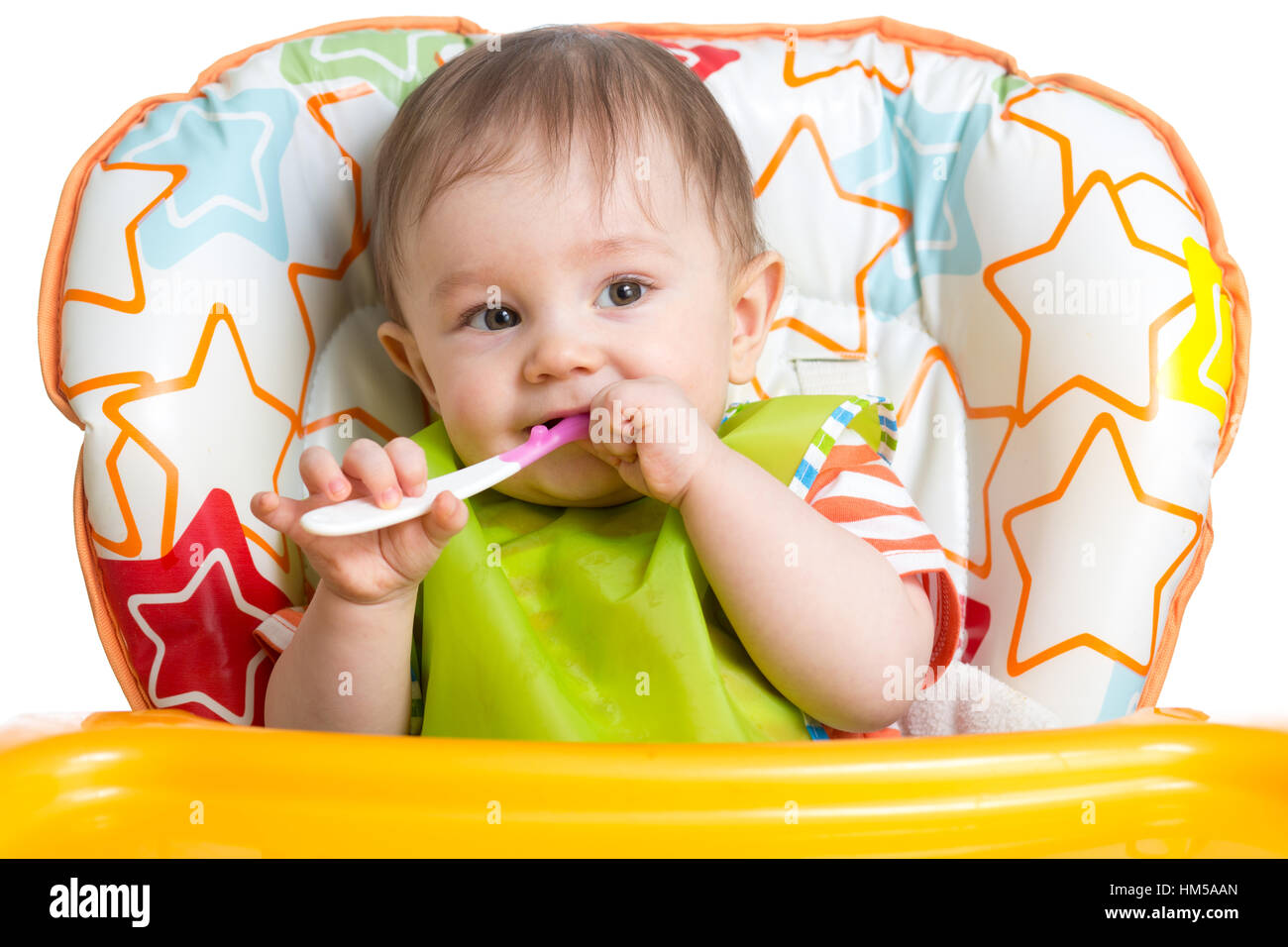 Little baby are eating Stock Photo
