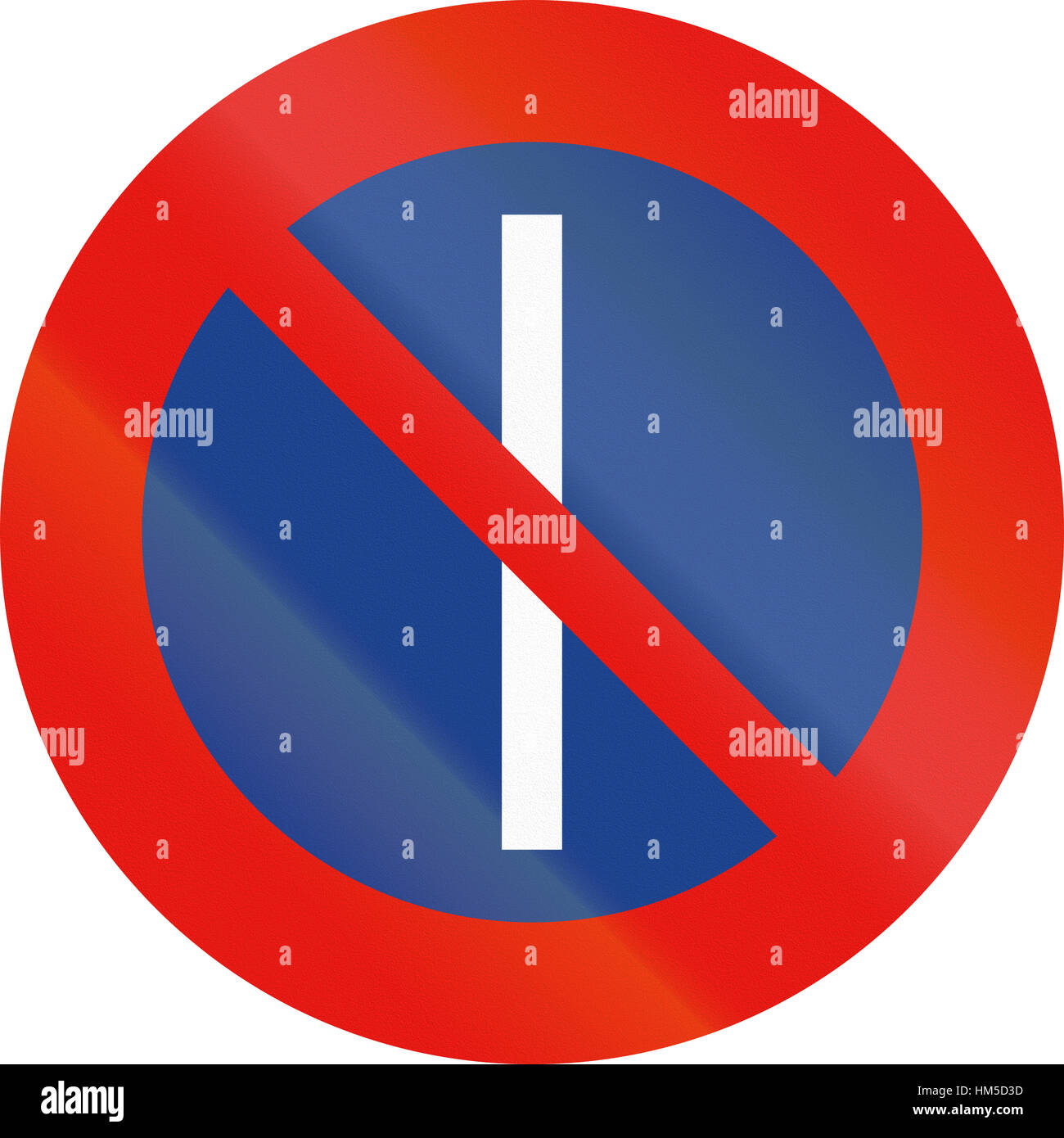 Road sign used in Spain - Parking prohibited on odd days Stock Photo ...