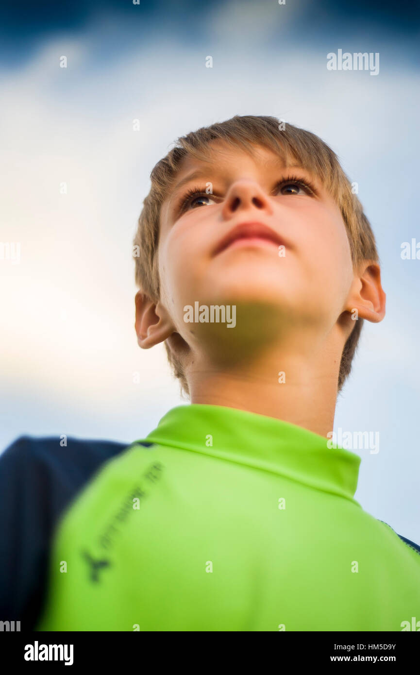 White blond boy at the sea hi-res stock photography and images - Alamy
