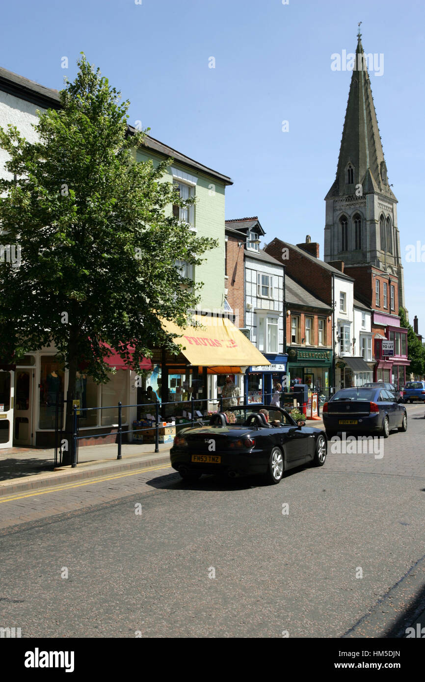 Church street market harborough leicestershire hires stock photography
