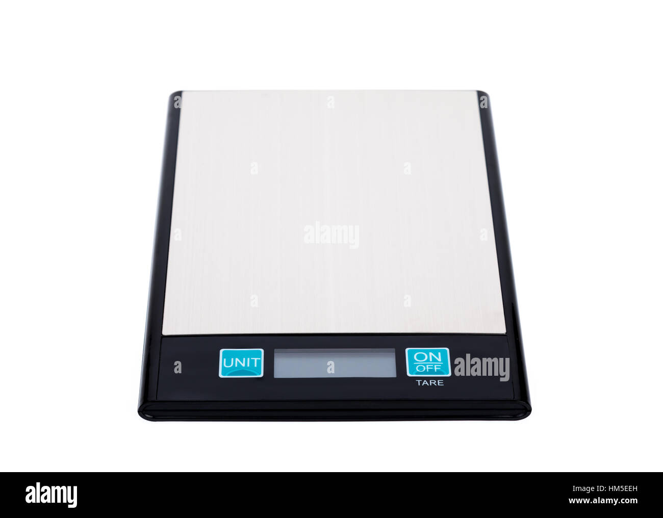 Digital scales on white background Stock Photo Alamy