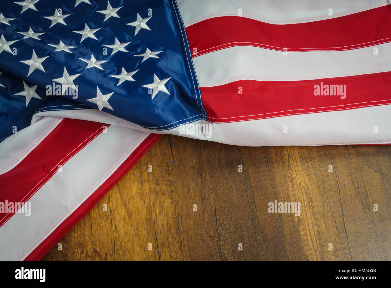 American flag on wood background Stock Photo - Alamy