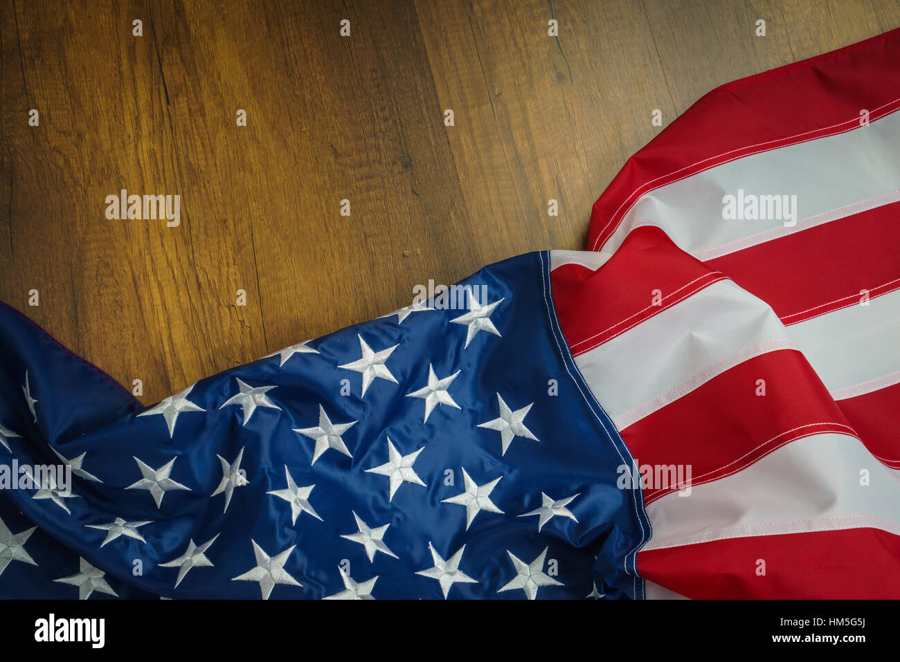 American flag on wood background Stock Photo - Alamy