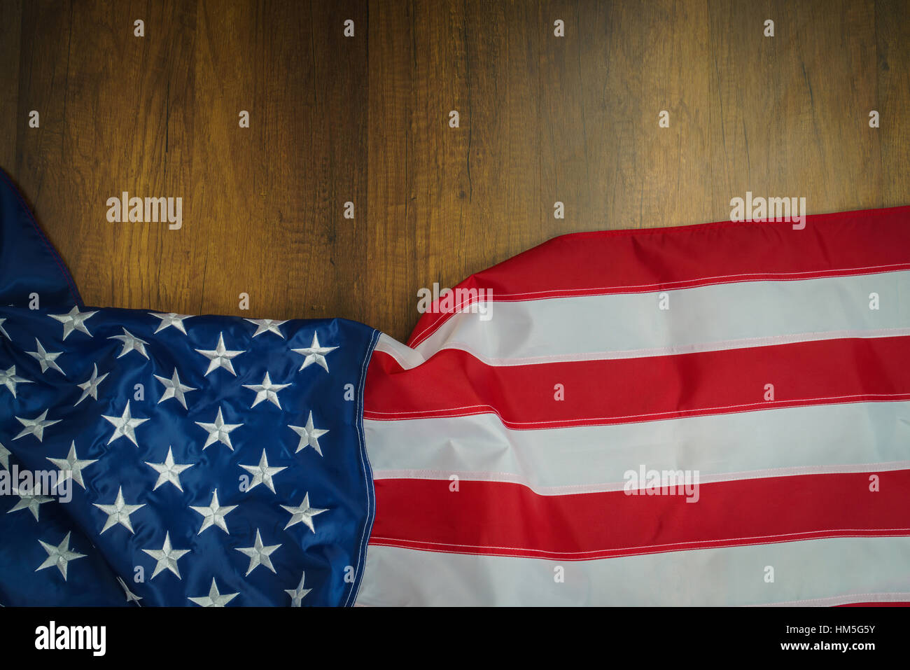 American flag on wood background Stock Photo - Alamy