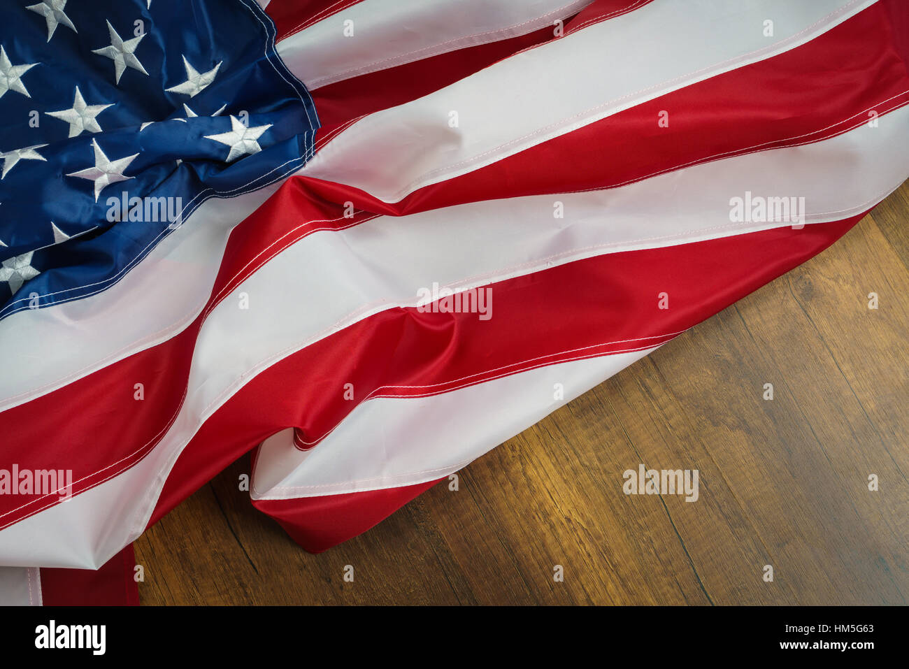 American flag on wood background Stock Photo - Alamy