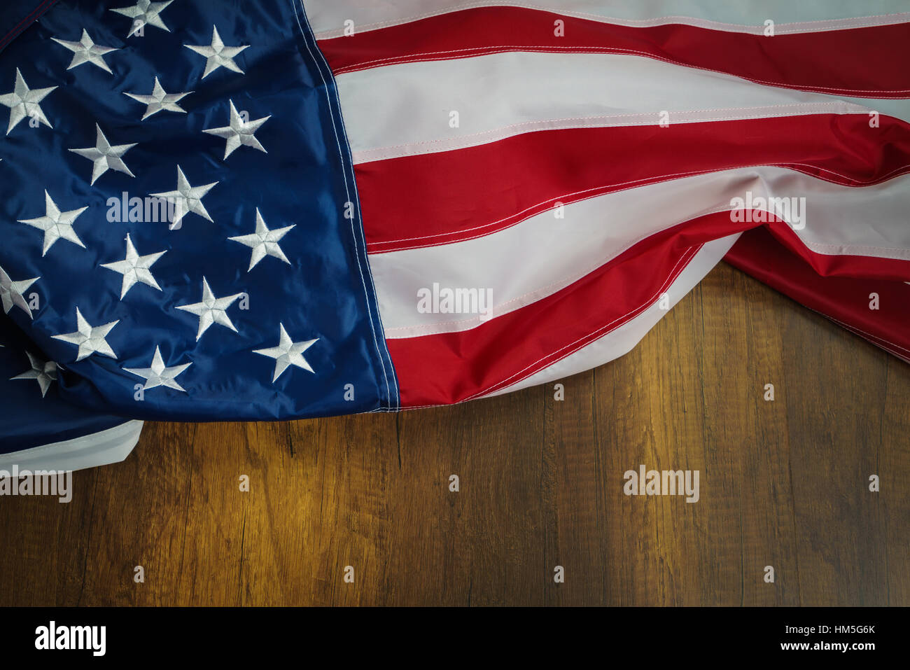 American flag on wood background Stock Photo - Alamy