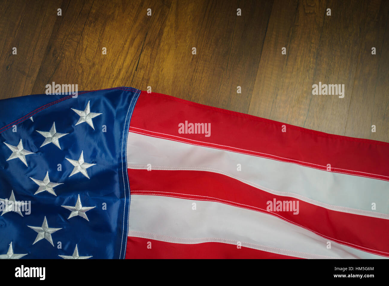American flag on wood background Stock Photo - Alamy
