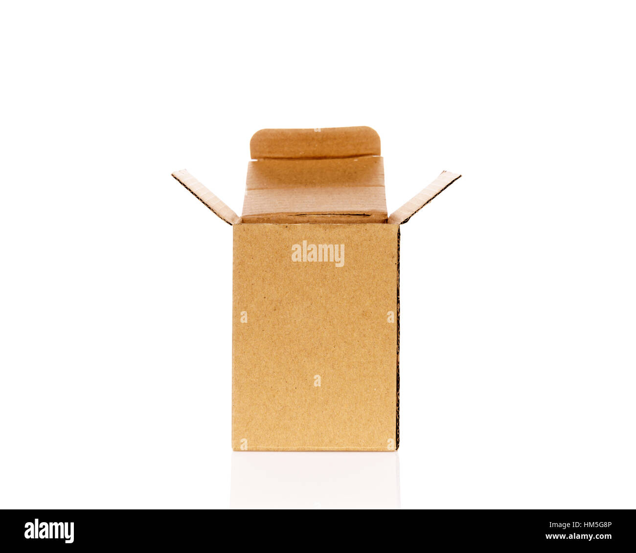 Cardboard boxes isolated on white background Stock Photo - Alamy