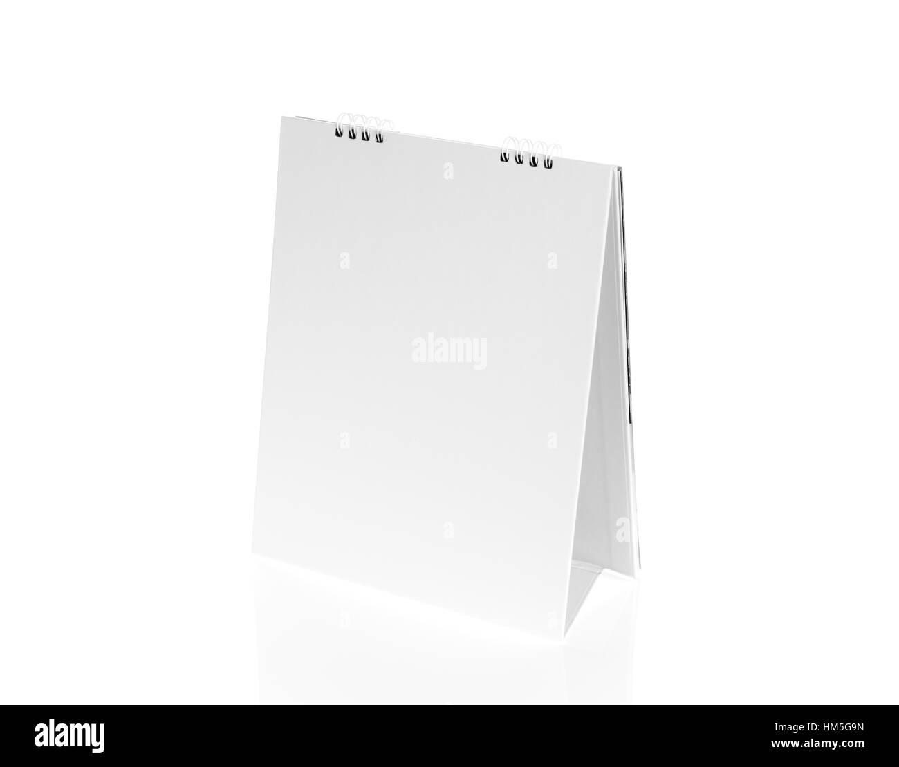 Blank Desktop Calendar Stock Photo Alamy