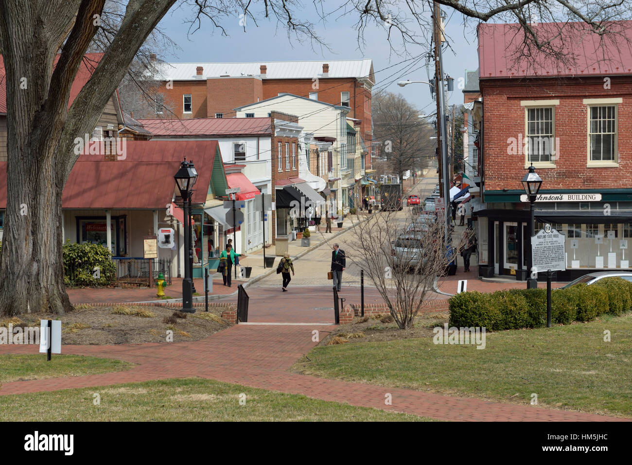 Maryland Avenue Annapolis Maryland USA Stock Photo Alamy