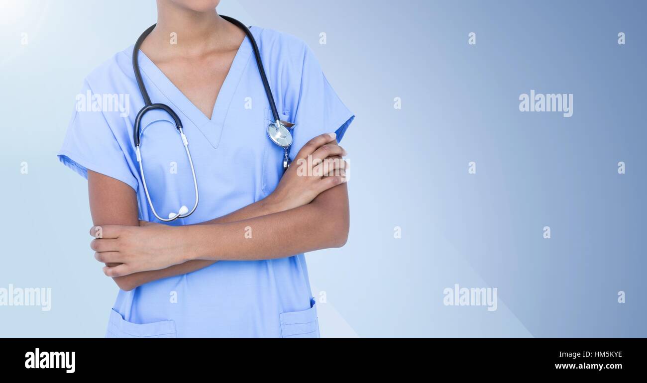 African female doctor with arms crossed hi-res stock photography and ...
