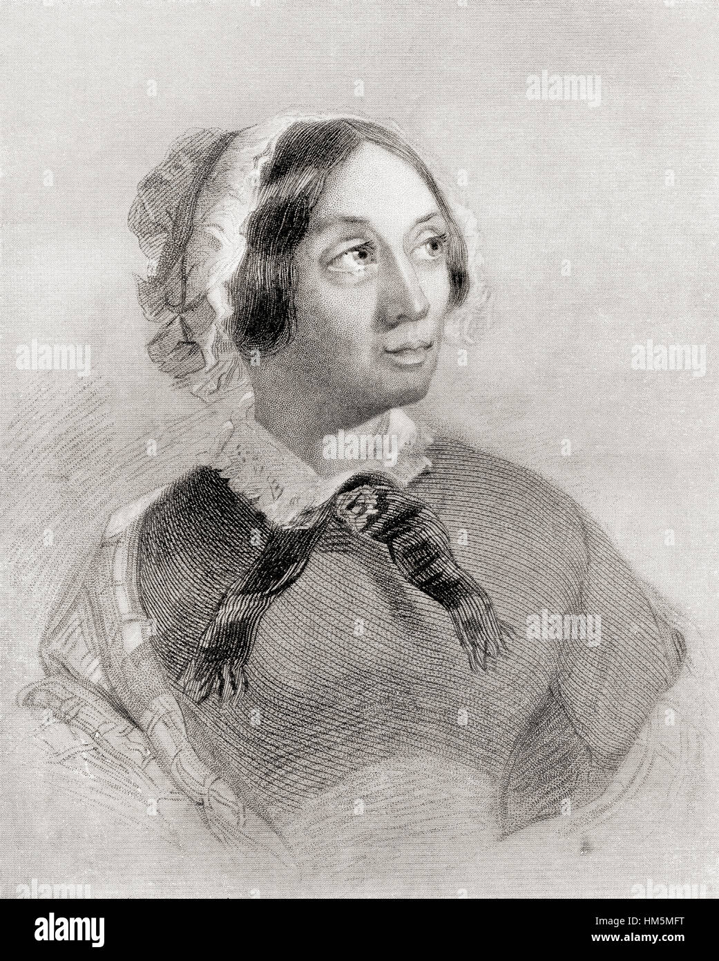 Mary Howitt, 1799 – 1888.   English poet. Stock Photo