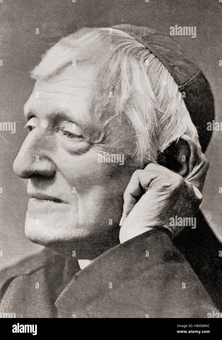 John Henry Newman, 1801 – 1890.  Catholic cardinal and theologian.  From The International Library of Famous Literature, published c.1900 Stock Photo