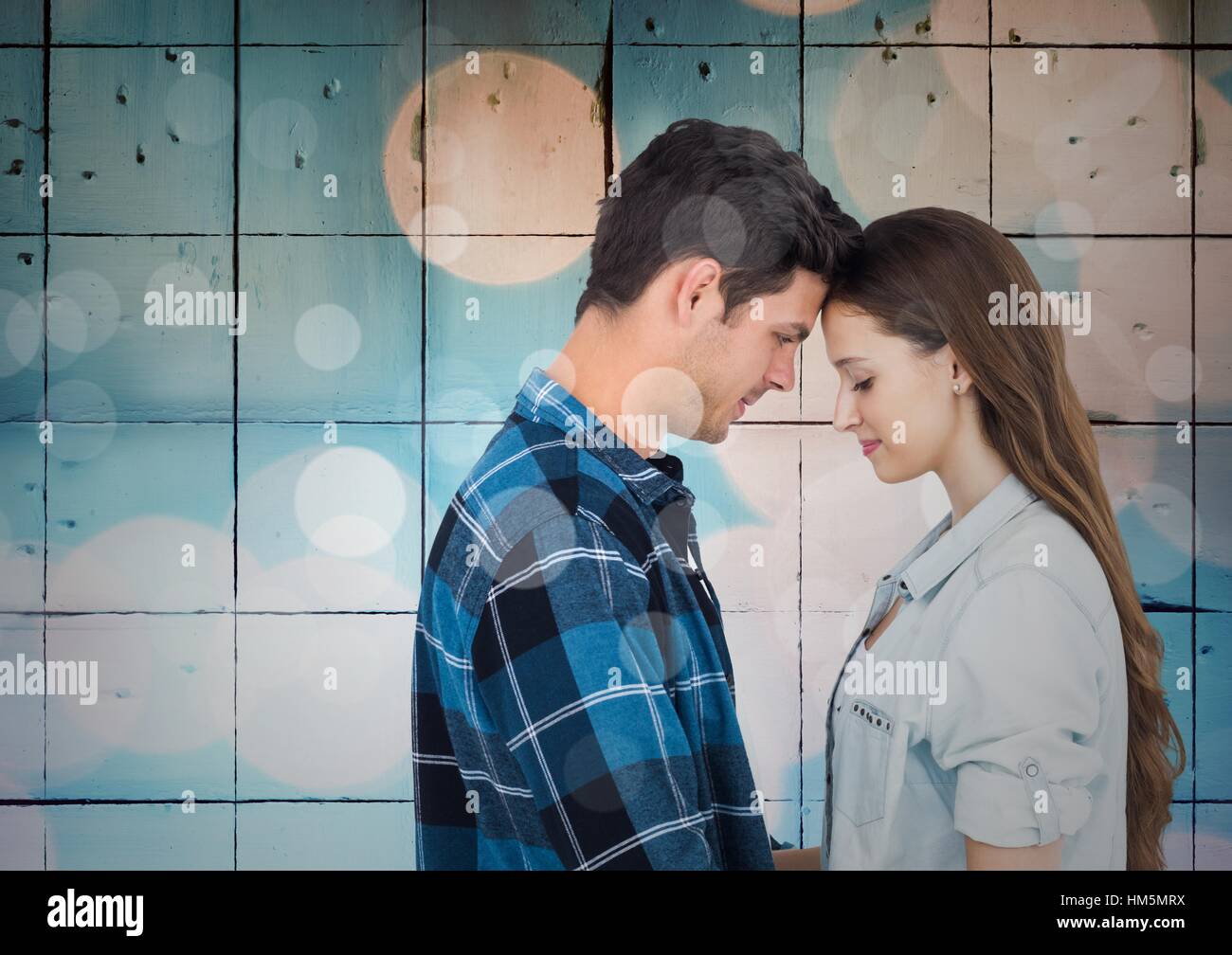 Couple facing each other studio hi-res stock photography and images - Alamy