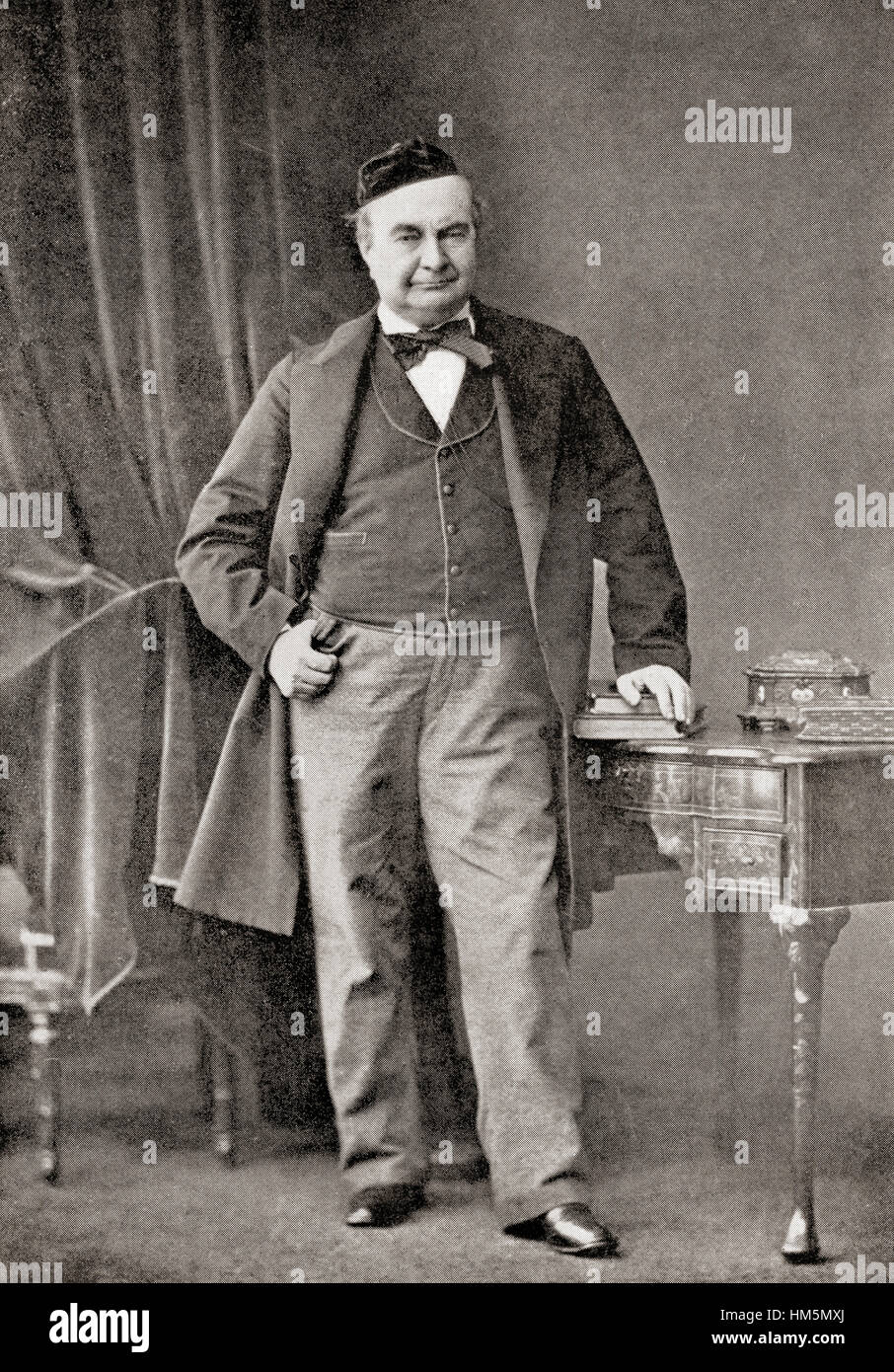 Charles Augustin Sainte-Beuve, 1804 - 1869.  Literary critic of French literature. Stock Photo