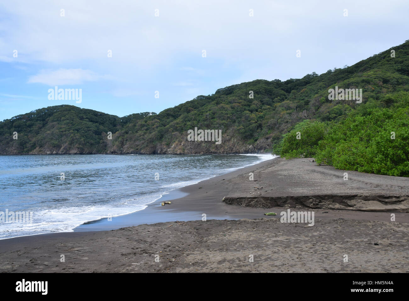 Rainforest meets the beach at Playa del Coco, Guanacaste, Costa Rica Stock Photo