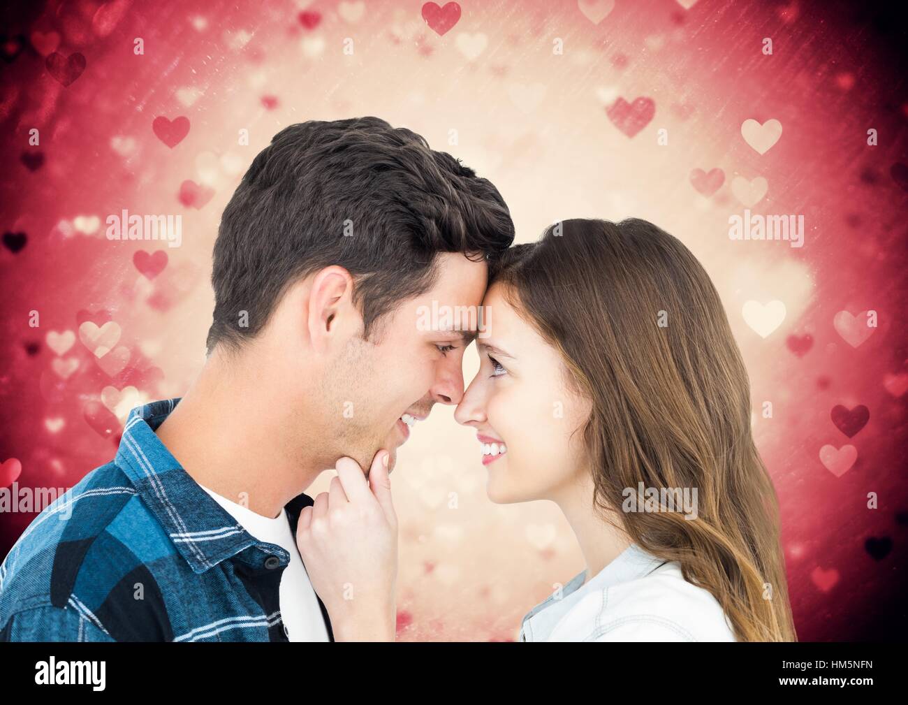 Couple facing each other studio hi-res stock photography and images - Alamy