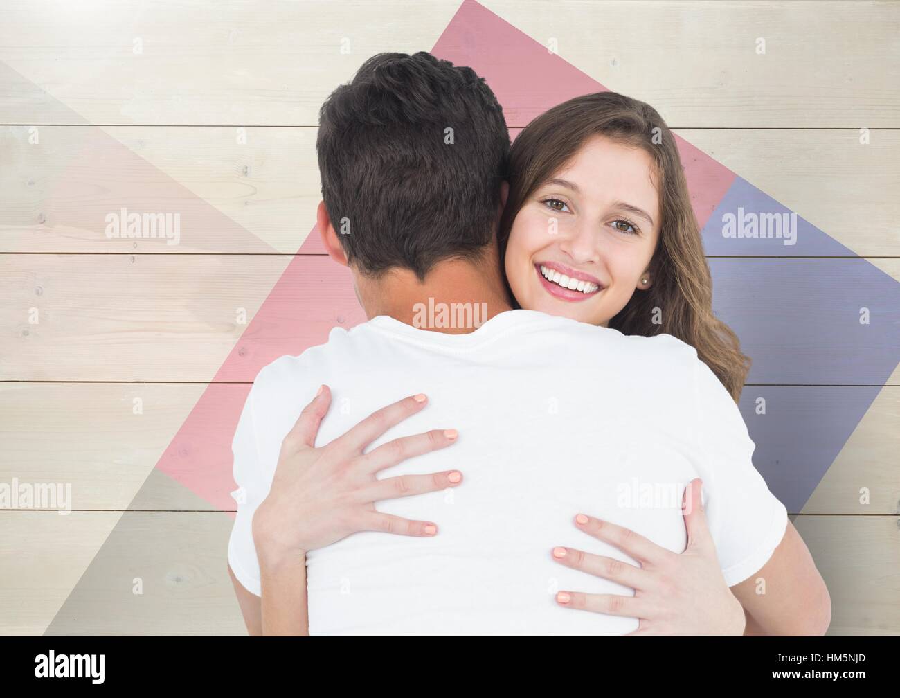 Romantic couple cuddling each other Stock Photo Alamy