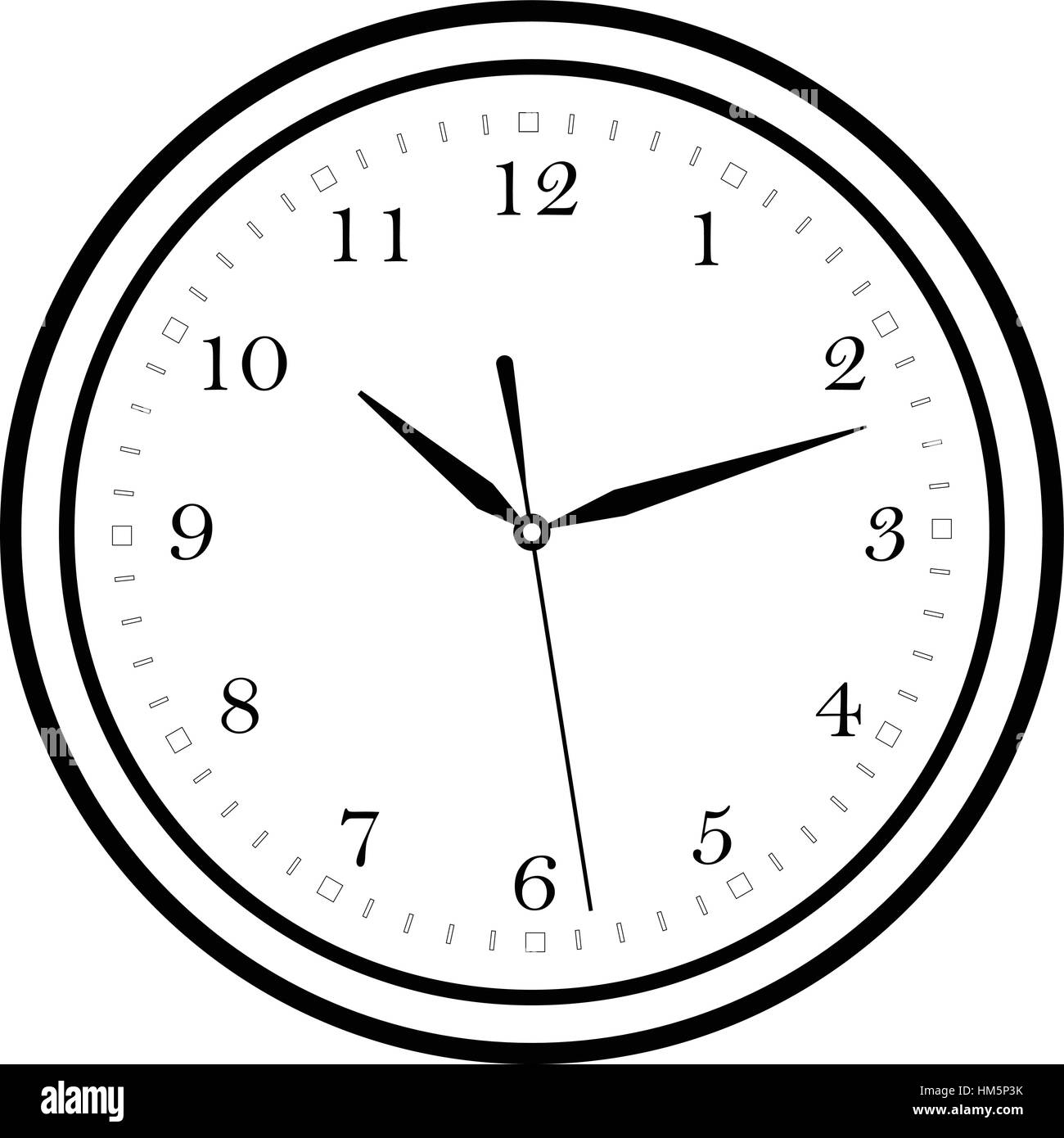 wall clock vector eps 10 Stock Vector